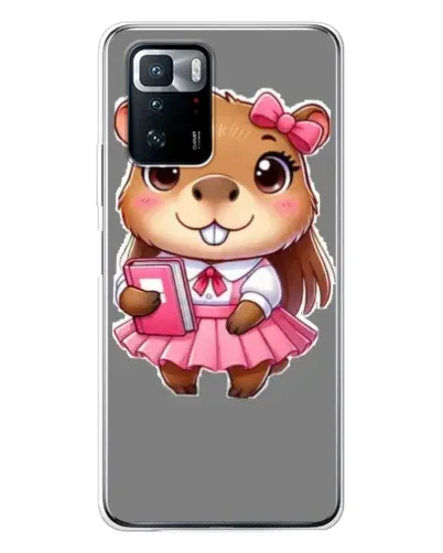 Чехол для Xiaomi POCO X3 GT с картинкой «Девочка капибара»