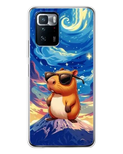 Чехол для Xiaomi POCO X3 GT с картинкой «Капибара Ван Гога»