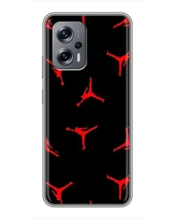 Чехол для Xiaomi POCO X4 GT с картинкой «Jordan Red Pattern»