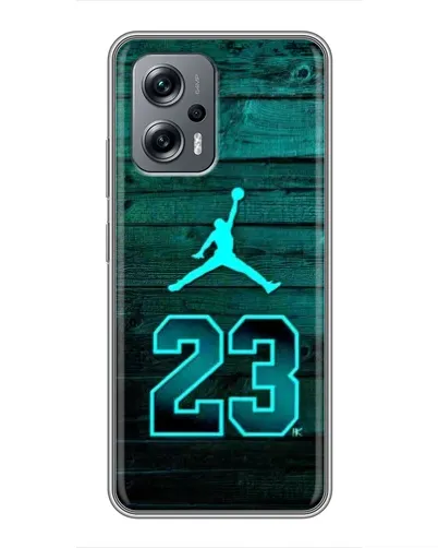 Чехол для Xiaomi POCO X4 GT с картинкой «Jordan Cyan 23»
