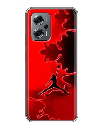 Чехол для Xiaomi POCO X4 GT с картинкой «Jordan Red Smoke»