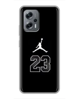Чехол для Xiaomi POCO X4 GT с картинкой «Jordan Flight 23»
