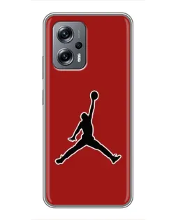 Чехол для Xiaomi POCO X4 GT с картинкой «Jordan Red Back»