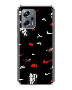 Чехол для Xiaomi POCO X4 GT с картинкой «Nike Mix Pattern»