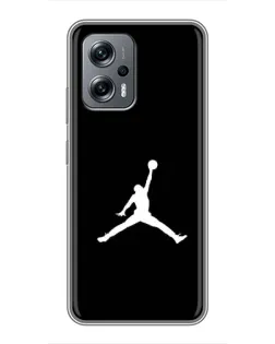 Чехол для Xiaomi POCO X4 GT с картинкой «Jordan Silhouette»