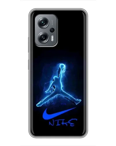 Чехол для Xiaomi POCO X4 GT с картинкой «Jordan Neon Blue»