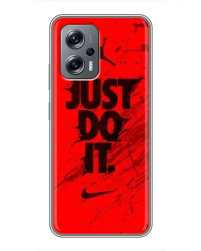 Чехол для Xiaomi POCO X4 GT с картинкой «Nike Just Do It»