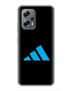 Чехол для Xiaomi POCO X4 GT с картинкой «Adidas Cyan Logo»