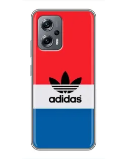 Чехол для Xiaomi POCO X4 GT с картинкой «Ретро блоки Adidas»