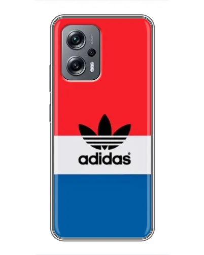 Чехол для Xiaomi POCO X4 GT с картинкой «Ретро блоки Adidas»