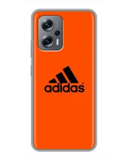 Чехол для Xiaomi POCO X4 GT с картинкой «Adidas Ukraine»