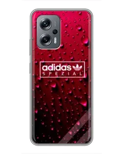 Чехол для Xiaomi POCO X4 GT с картинкой «Adidas Gold Marble»