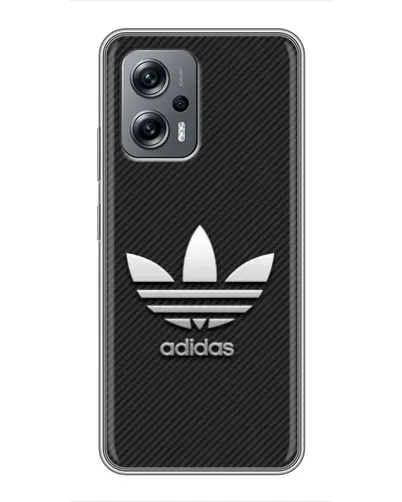Чехол для Xiaomi POCO X4 GT с картинкой «Adidas Карбоновая текстура»