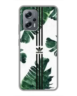 Чехол для Xiaomi POCO X4 GT с картинкой «Пальмовые листья адидас»
