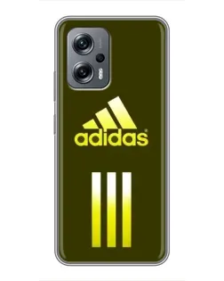 Чехол для Xiaomi POCO X4 GT с картинкой «Оливковый градиент Adidas»