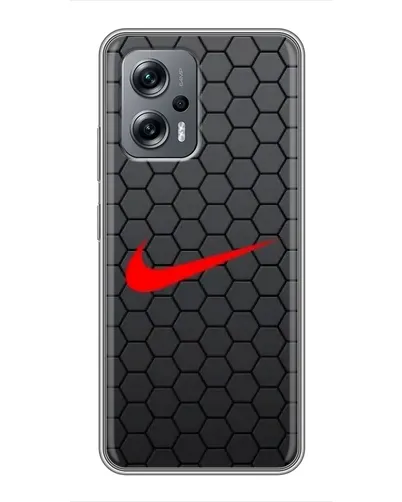 Чехол для Xiaomi POCO X4 GT с картинкой «Nike — карбоновая сетка»