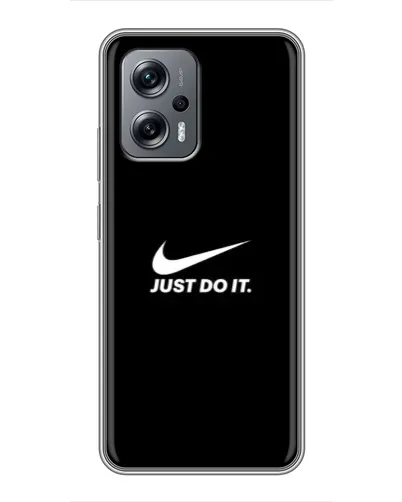 Чехол для Xiaomi POCO X4 GT с картинкой «Минимализм от Nike»
