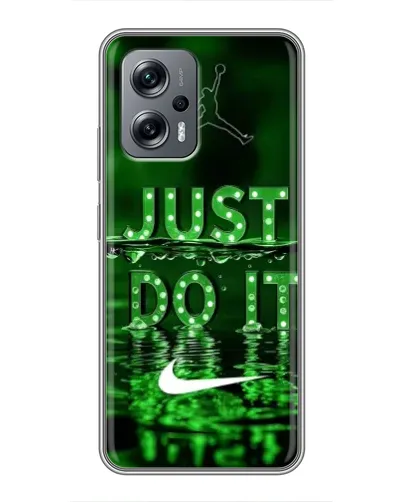 Чехол для Xiaomi POCO X4 GT с картинкой «Зеленый неоновый Nike»