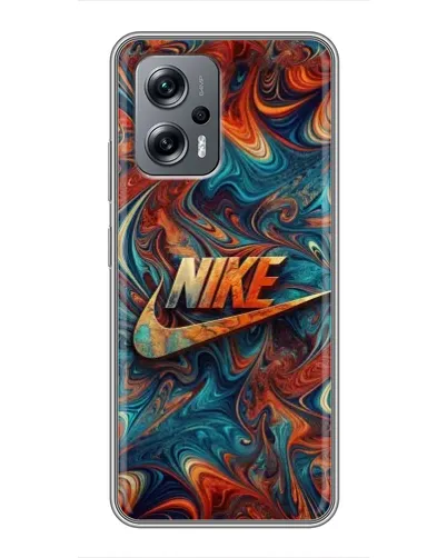 Чехол для Xiaomi POCO X4 GT с картинкой «Nike в абстракции»