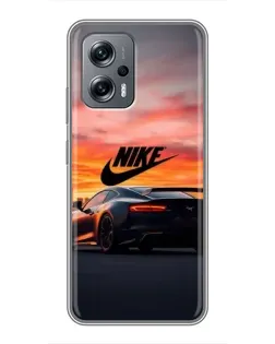 Чехол для Xiaomi POCO X4 GT с картинкой «Nike и суперкар» Чехол для Xiaomi POCO X4 GT с картинкой «Nike и суперкар»