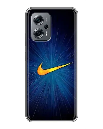 Чехол для Xiaomi POCO X4 GT с картинкой «Синий пульс Nike» Чехол для Xiaomi POCO X4 GT с картинкой «Синий пульс Nike»