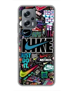Чехол для Xiaomi POCO X4 GT с картинкой «Яркий коллаж Nike» Чехол для Xiaomi POCO X4 GT с картинкой «Яркий коллаж Nike»