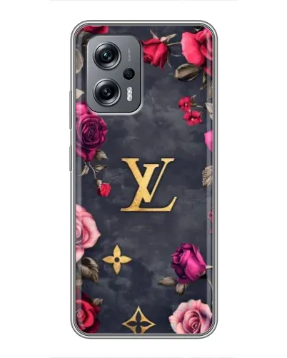 Чехол для Xiaomi POCO X4 GT с картинкой «Цветочный Louis Vuitton»