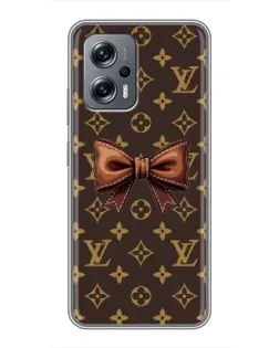 Чехол для Xiaomi POCO X4 GT с картинкой «LV с бантом»