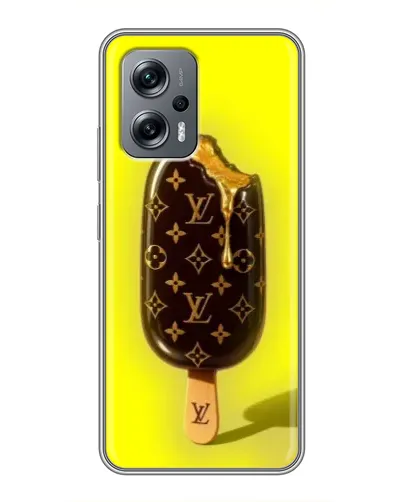 Чехол для Xiaomi POCO X4 GT с картинкой «Мороженое от LV»