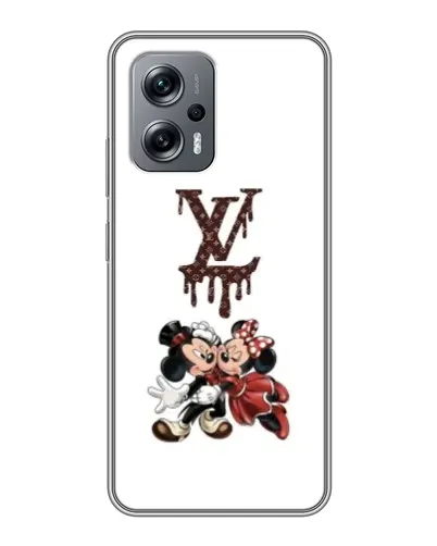 Чехол для Xiaomi POCO X4 GT с картинкой «LV и Микки Маус»