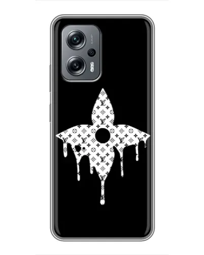 Чехол для Xiaomi POCO X4 GT с картинкой «Цветочная монограмма»