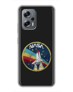 Чехол для Xiaomi POCO X4 GT с картинкой «NASA — эмблема миссии» Чехол для Xiaomi POCO X4 GT с картинкой «NASA — эмблема миссии»
