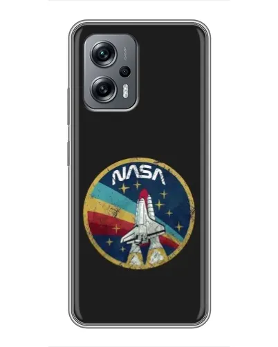 Чехол для Xiaomi POCO X4 GT с картинкой «NASA — эмблема миссии»