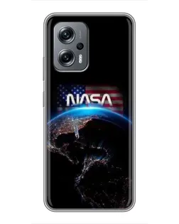 Чехол для Xiaomi POCO X4 GT с картинкой «Земля из космоса NASA» Чехол для Xiaomi POCO X4 GT с картинкой «Земля из космоса NASA»