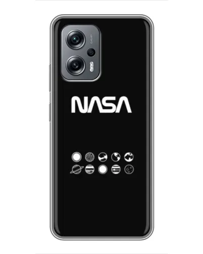 Чехол для Xiaomi POCO X4 GT с картинкой «NASA — технический принт»