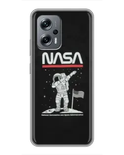 Чехол для Xiaomi POCO X4 GT с картинкой «NASA — шагаем по Луне» Чехол для Xiaomi POCO X4 GT с картинкой «NASA — шагаем по Луне»