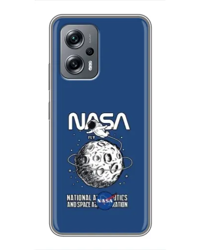 Чехол для Xiaomi POCO X4 GT с картинкой «NASA — лунная миссия»