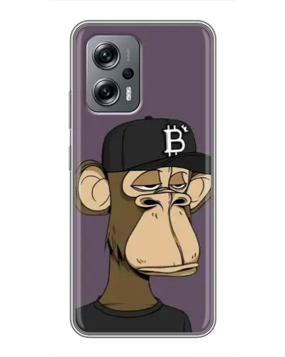 Чехол для Xiaomi POCO X4 GT с картинкой «Bored Ape в кепке»