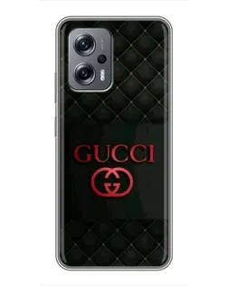 Чехол для Xiaomi POCO X4 GT с картинкой «Gucci — стеганый черный»