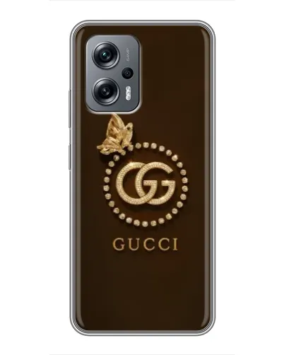 Чехол для Xiaomi POCO X4 GT с картинкой «Gucci — золотая бабочка»