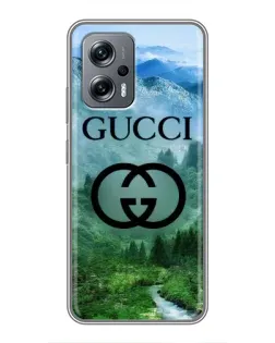 Чехол для Xiaomi POCO X4 GT с картинкой «Gucci — горный пейзаж»