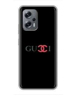 Чехол для Xiaomi POCO X4 GT с картинкой «Gucci — красный градиент»