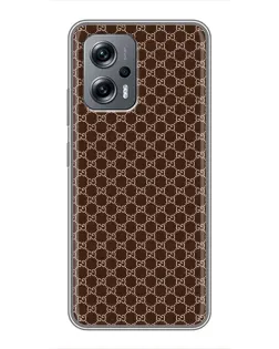 Чехол для Xiaomi POCO X4 GT с картинкой «Gucci — шоколадная сетка»