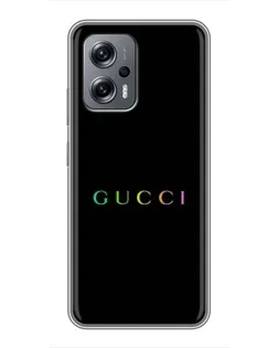 Чехол для Xiaomi POCO X4 GT с картинкой «Gucci — неоновый минимализм»