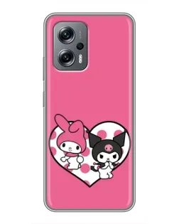 Чохол для Xiaomi POCO X4 GT з картинкою «Kuromi та My Melody»