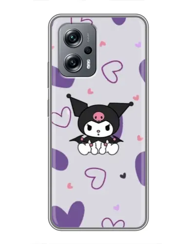 Чохол для Xiaomi POCO X4 GT з картинкою «Kuromi та лавандові серця»
