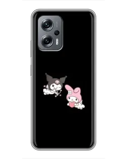 Чохол для Xiaomi POCO X4 GT з картинкою «My Melody та Kuromi»