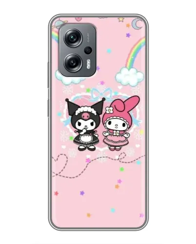 Чохол для Xiaomi POCO X4 GT з картинкою «My Melody та Kuromi»