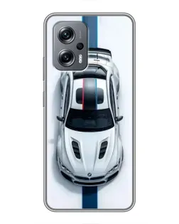 Чохол для Xiaomi POCO X4 GT з картинкою «Вид зверху — BMW M»