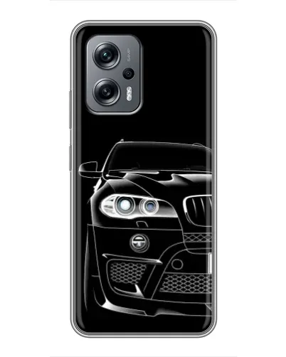 Чохол для Xiaomi POCO X4 GT з картинкою «Темний силует BMW»